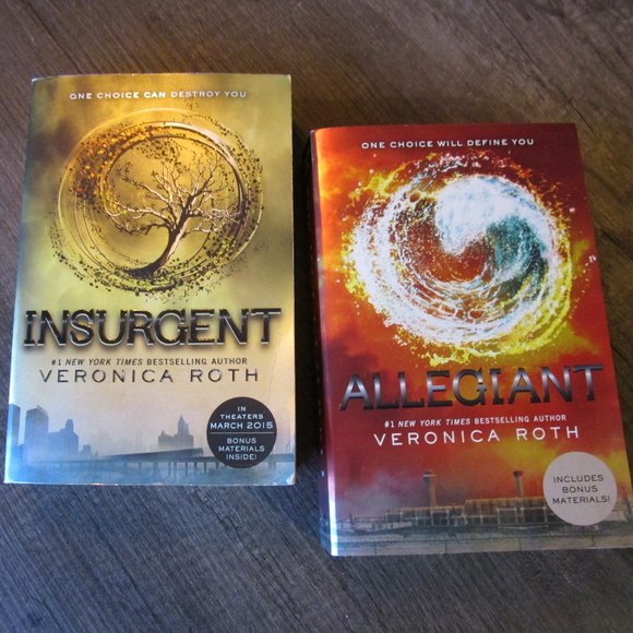 Insurgent & Allegiant from the Divergent Series by Veronica Roth (Paperbacks) - Picture 1 of 5